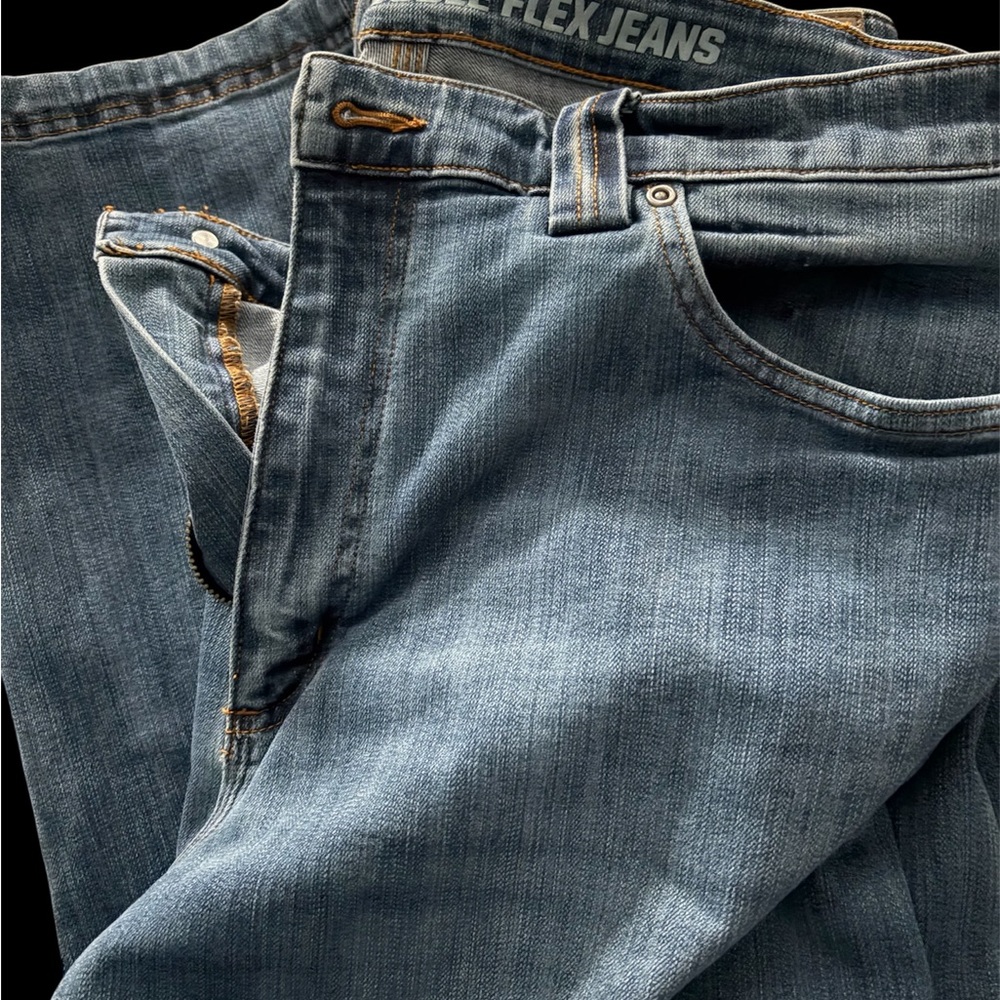 Duluth Men's Blue Double Flex Jeans 40x30 Relaxed fit